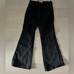 A&F High Rise Vintage Flare Jean - Black 29 Short